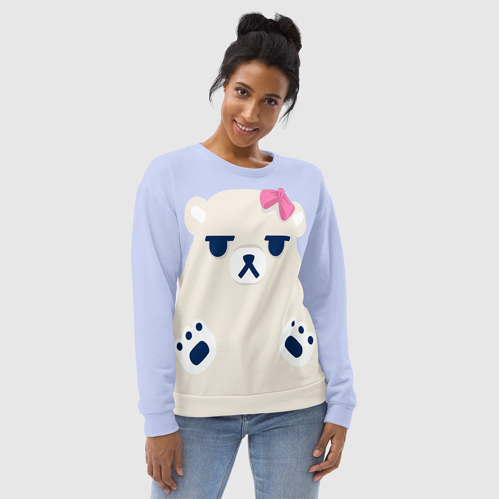 Kpop Demon Hunters Merch KPop Demon Hunters Mira's Polar Bear Sweatshirt Gifts For Daughter Kpop Demon Hunters Merch KPop Demon Hunters Mira's Polar Bear Sweatshirt Gifts For Daughter