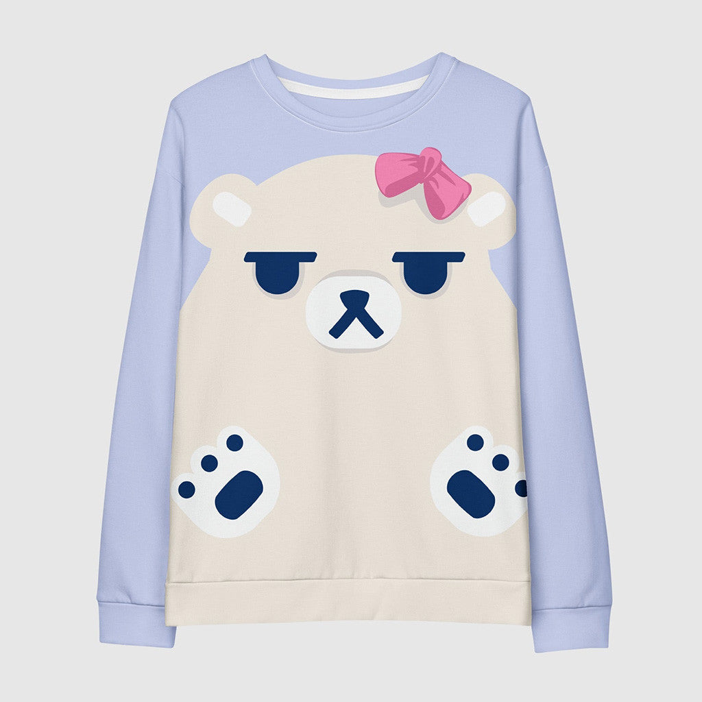 Kpop Demon Hunters Merch KPop Demon Hunters Mira's Polar Bear Sweatshirt Gifts For Daughter Kpop Demon Hunters Merch KPop Demon Hunters Mira's Polar Bear Sweatshirt Gifts For Daughter