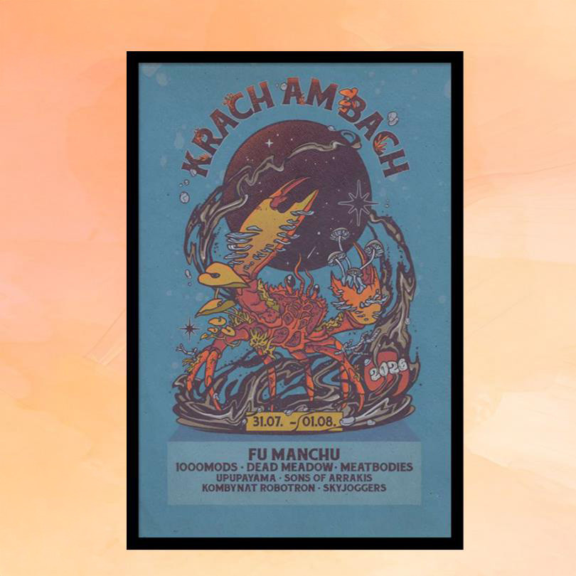 Krach Am Bach Merch Festival Beelen Germany July 31 August 1 2026 Poster Home Decor Fan Gifts