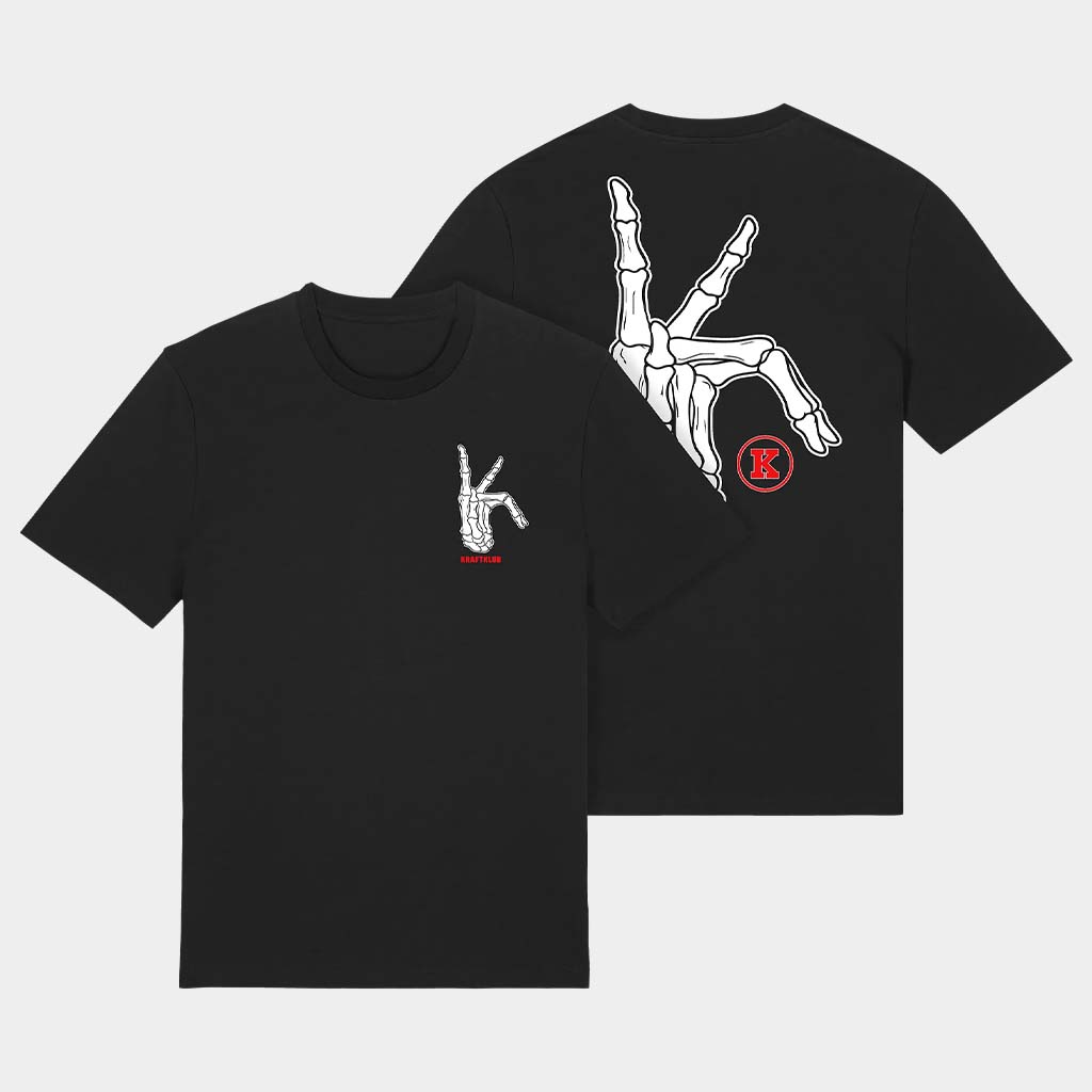 Kraftklub Merch Skelett T-Shirt Birthday Gifts For Band Fans