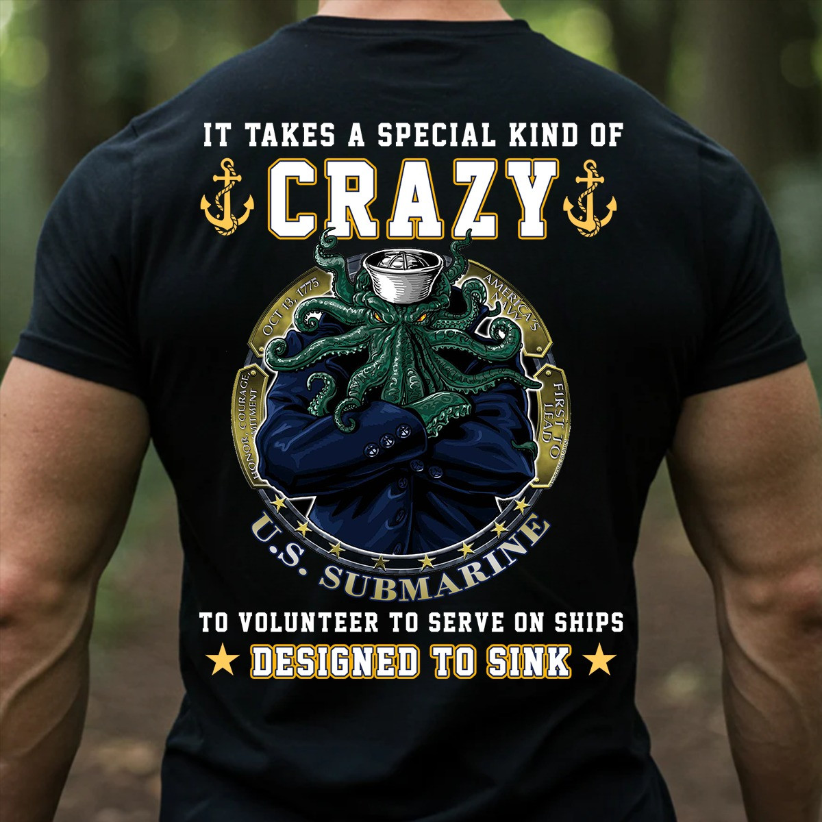 Kraken U.S. Submarine Veteran T-Shirt It Takes A Special Kind Of Crazy Gift For Submariners