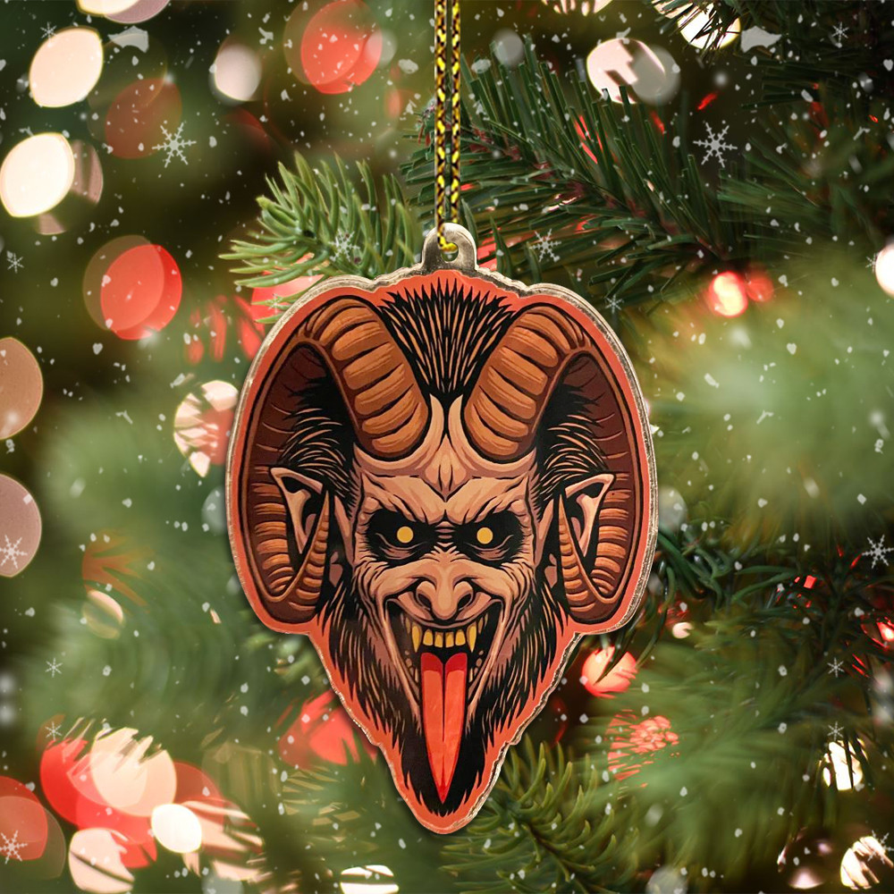 Krampus Acrylic Ornament Xmas Tree Ornaments Horror Christmas Decorations