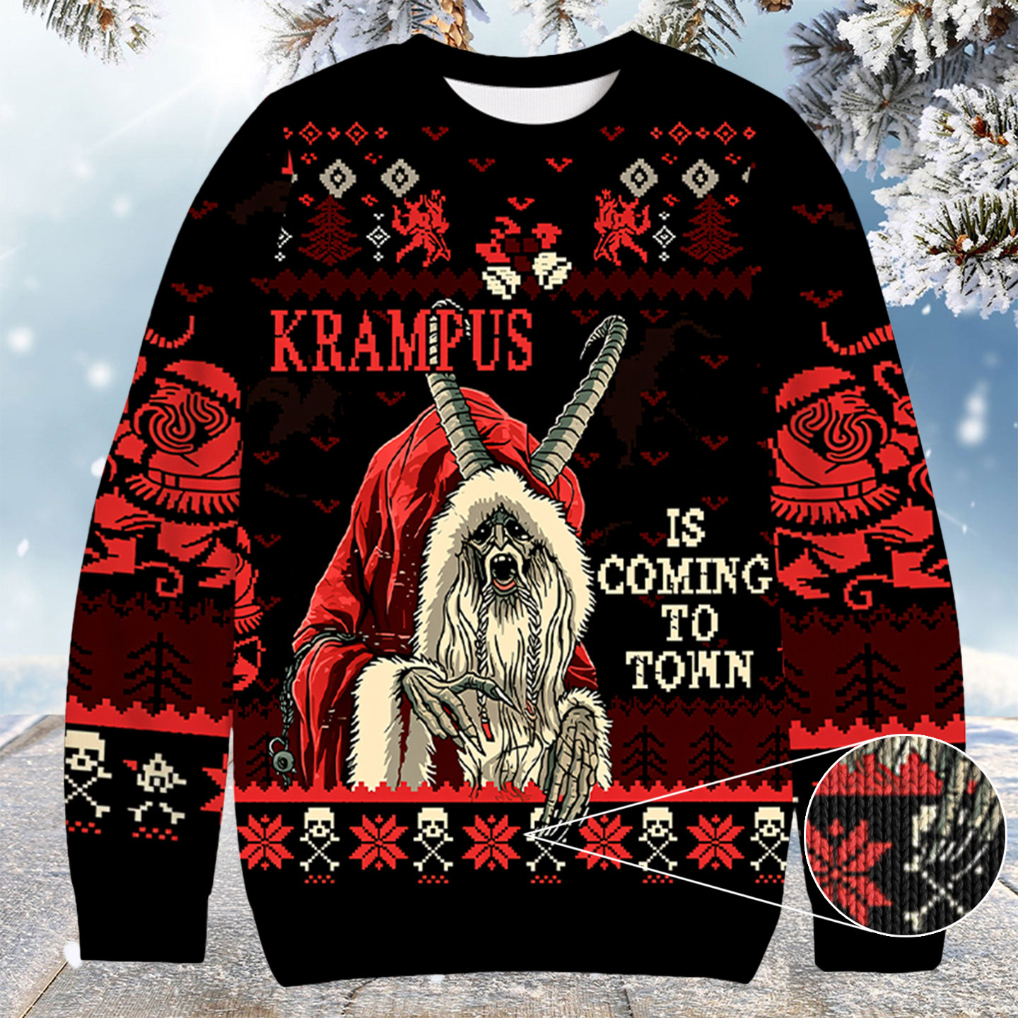 Krampus Christmas Ugly Sweater Funny Xmas Apparel Christmas Gifts For Friends