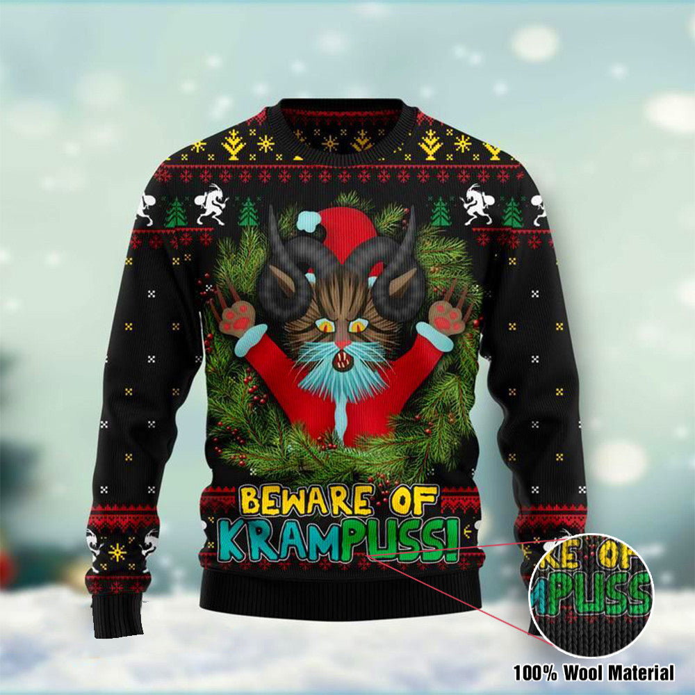 Krampus Sweater Beware Of Krampus Ugly Christmas Sweater Clothing Krampus Sweater Beware Of Krampus Ugly Christmas Sweater Clothing
