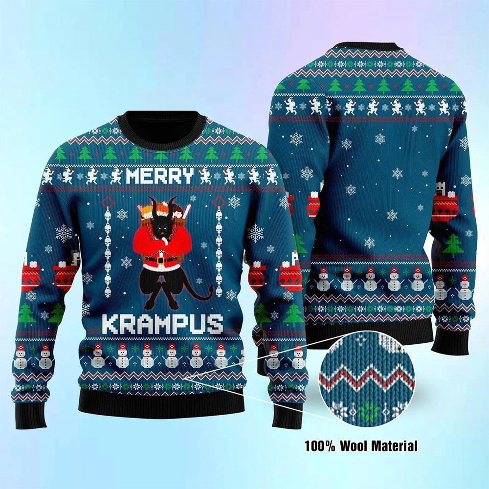 Krampus Sweater Krampus Christmas Sweater 2024 Gift For Men Women