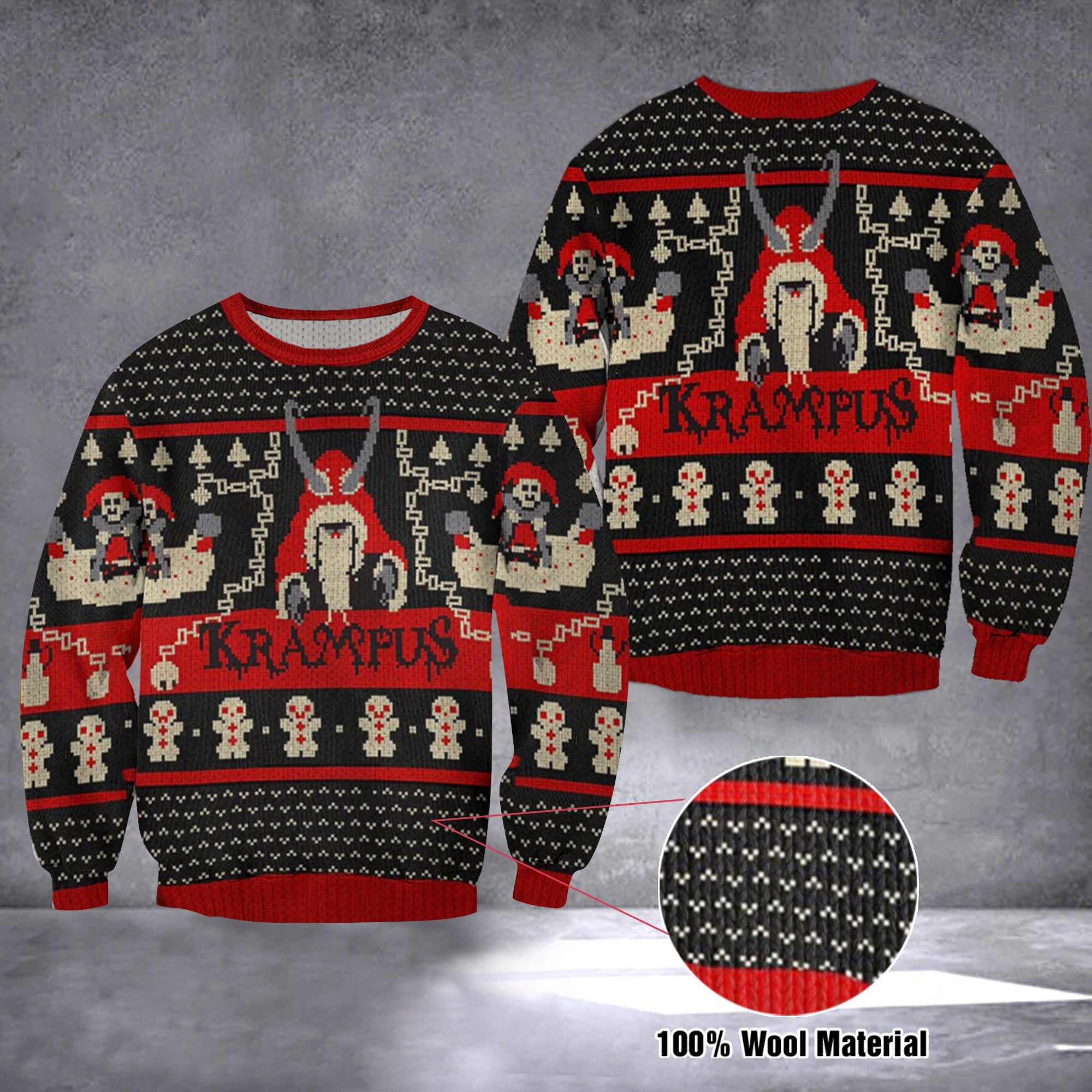 Krampus Sweater Krampus Christmas Sweater Hot Topic Clothing Gift Krampus Sweater Krampus Christmas Sweater Hot Topic Clothing Gift