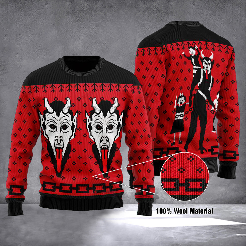 Krampus Sweater Krampus The Christmas Devil Ugly Christmas Sweater