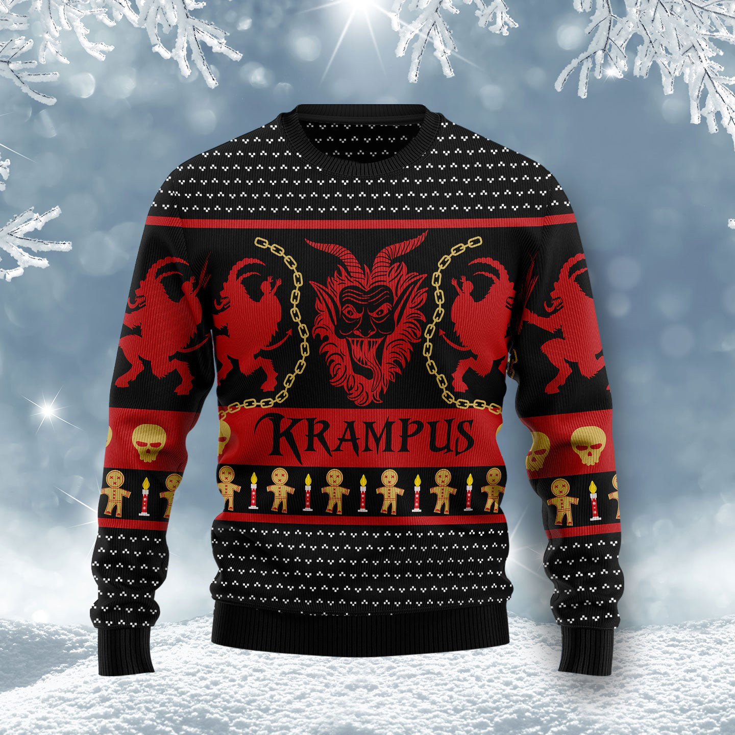 Krampus Ugly Christmas Sweater Dark Humour Christmas Jumpers Xmas Gifts