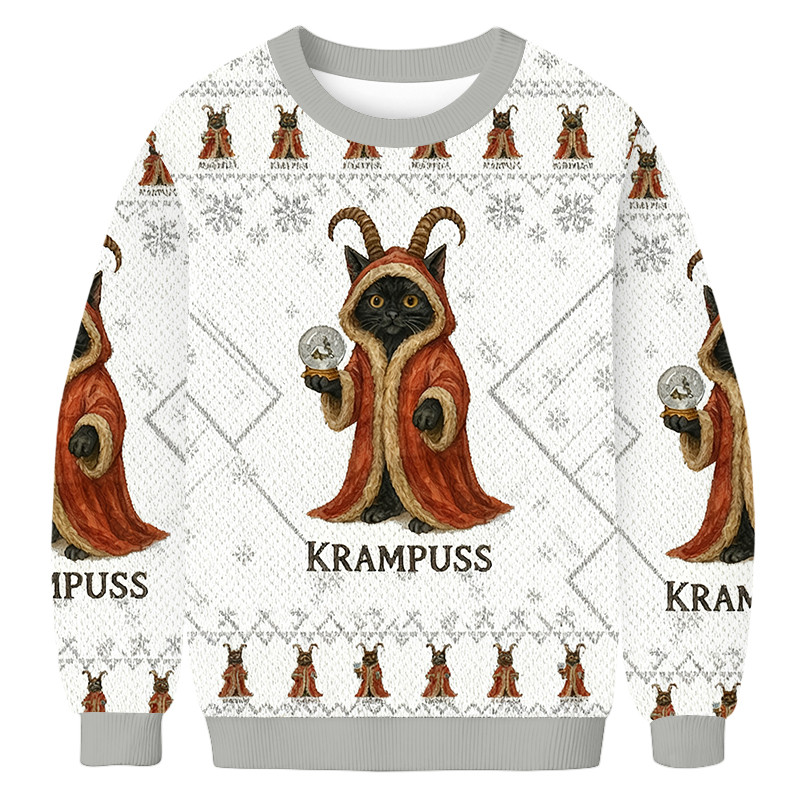 Krampuss Funny Christmas Ugly Sweater Holiday Clothing Christmas Gifts For Krampuss Lovers