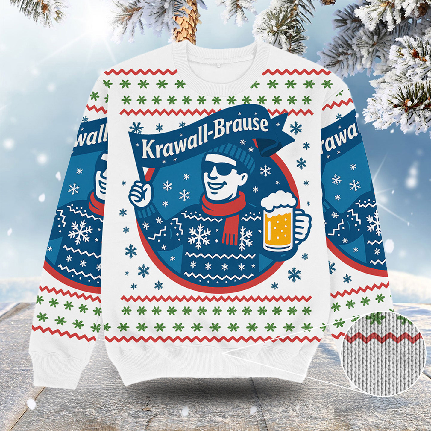 Krawall-Brause Christmas Ugly Sweater Cool Xmas Apparel Christmas Ideas Presents For Men