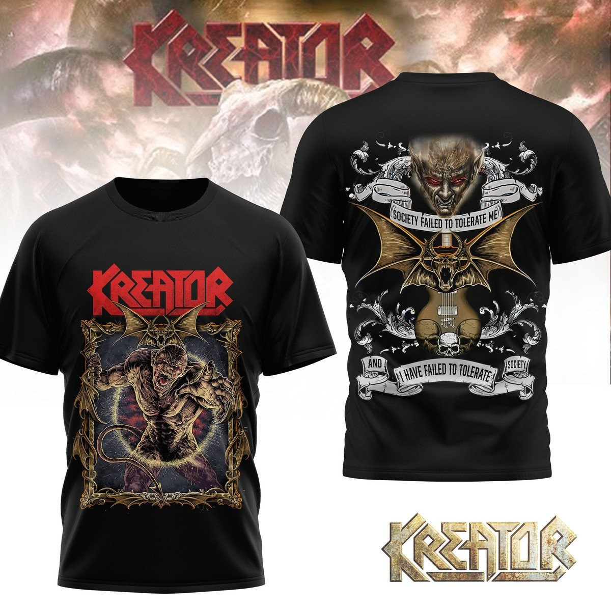 Kreator I Have Failed To Tolerate T-Shirt Gifts For Music Fans
