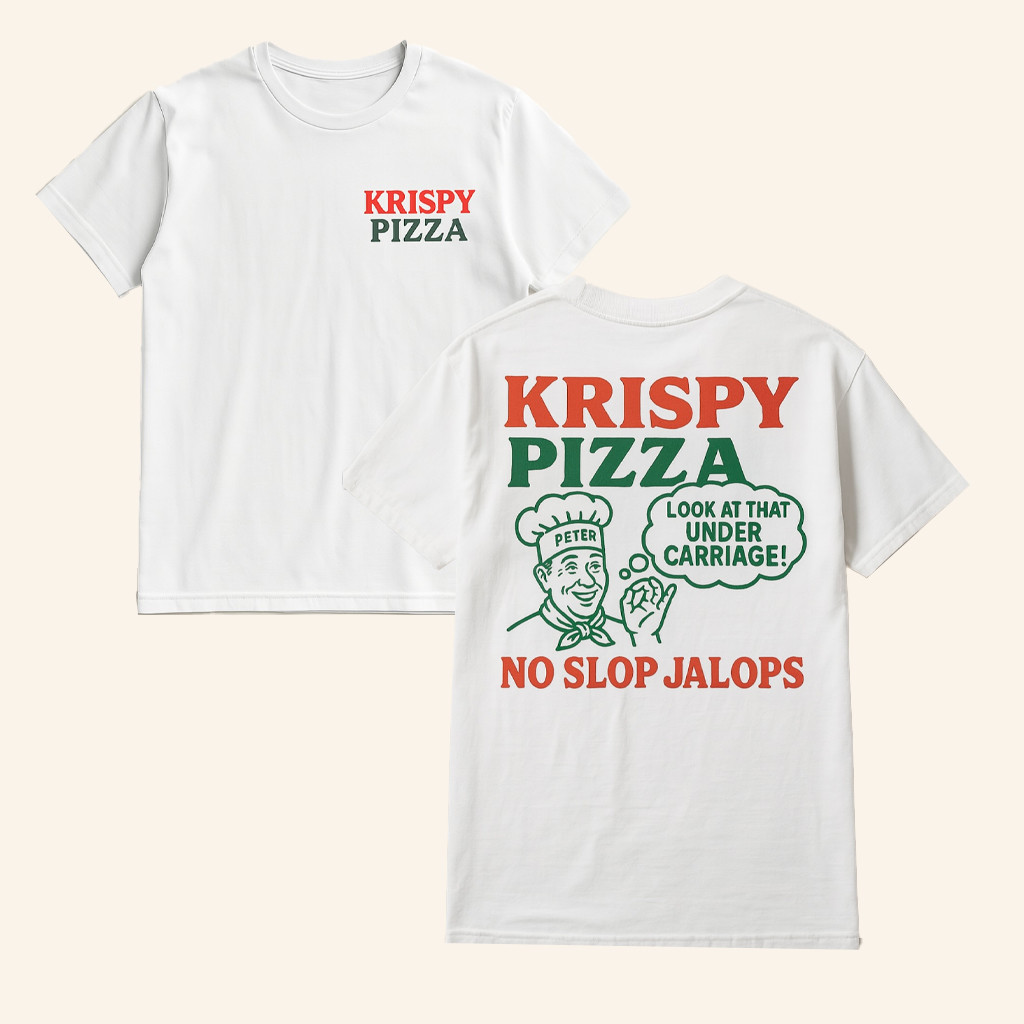 Krispy Pizza Merch No Slop Jalops White T-Shirt Christmas Present For Husband