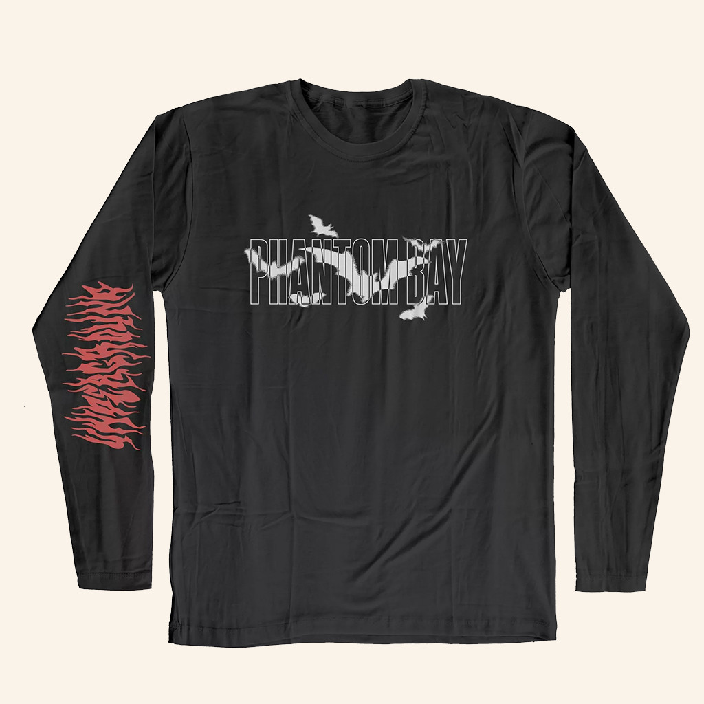 KROD Records Merch Phantom Bay Underground Long Sleeve Shirt Gifts For Dudes