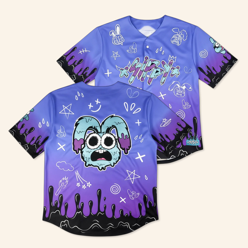 KT8 Merch Sippy Drippy Bunny Baseball Jersey Good Gifts For Boyfriend