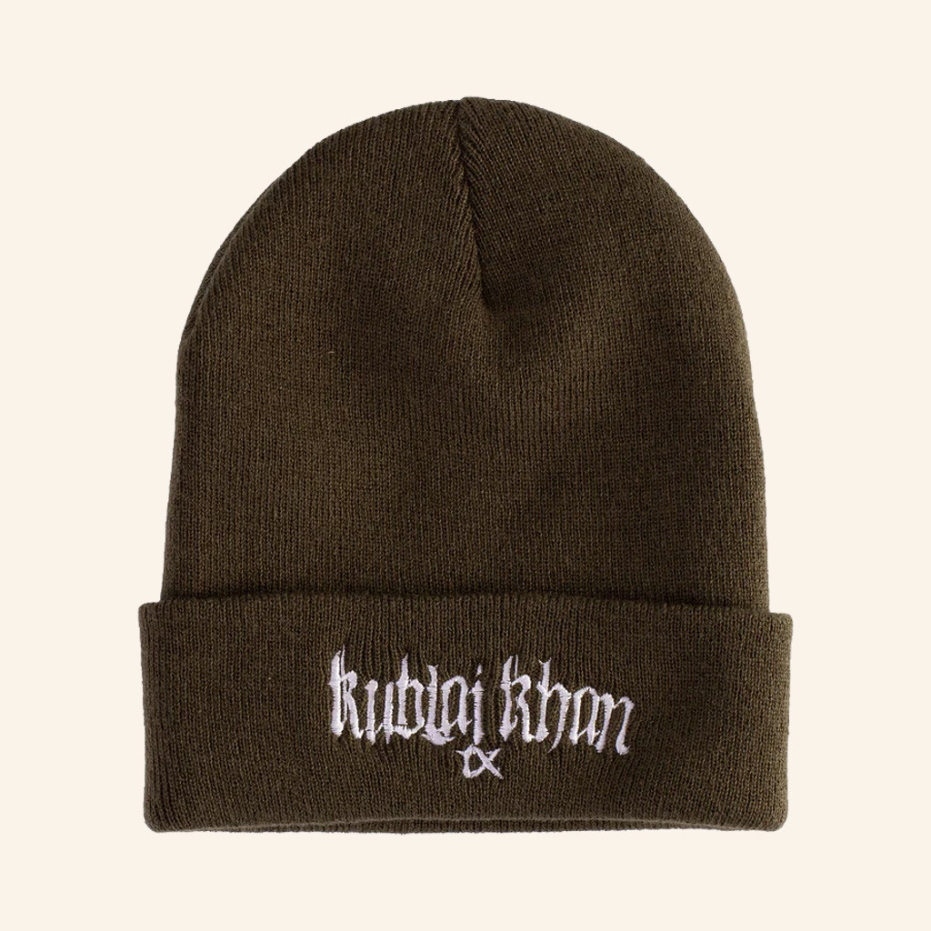 Kublai Khan TX Merch KK TX Logo Beanie Kublai Khan Beanie Presents For Him Kublai Khan TX Merch KK TX Logo Beanie Kublai Khan Beanie Presents For Him