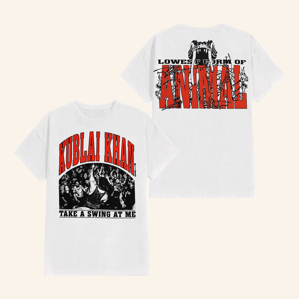 Kublai Khan TX Merch Snakebites White T-Shirt Kublai Khan Shirt Present For Father