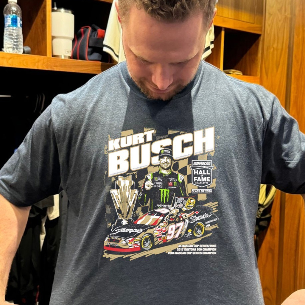 Kurt Busch 97 NASCAR Hall of Fame Class Of 2026 Shirt Gifts For Racing Lovers