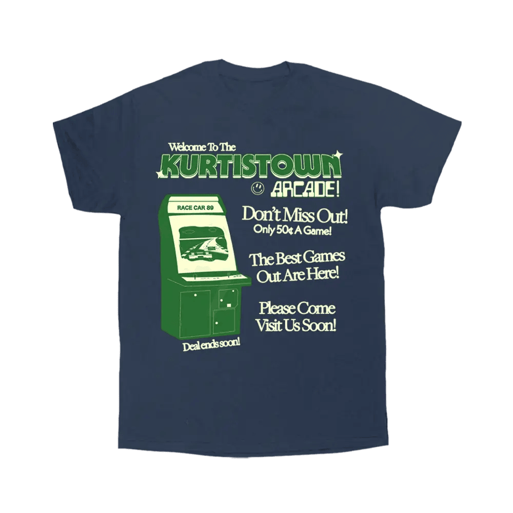 Kurtis Conner Merch Kurtistown Arcade Navy T-Shirt Gifts For Fans Christmas Gift for Him