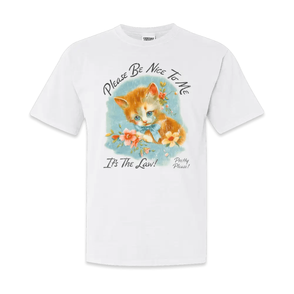 Kurtis Conner Merch Please Be Nice To Me It's The Law Kitten T-Shirt Gifts For Film Fans Kurtis Conner Merch Please Be Nice To Me It's The Law Kitten T-Shirt Gifts For Film Fans