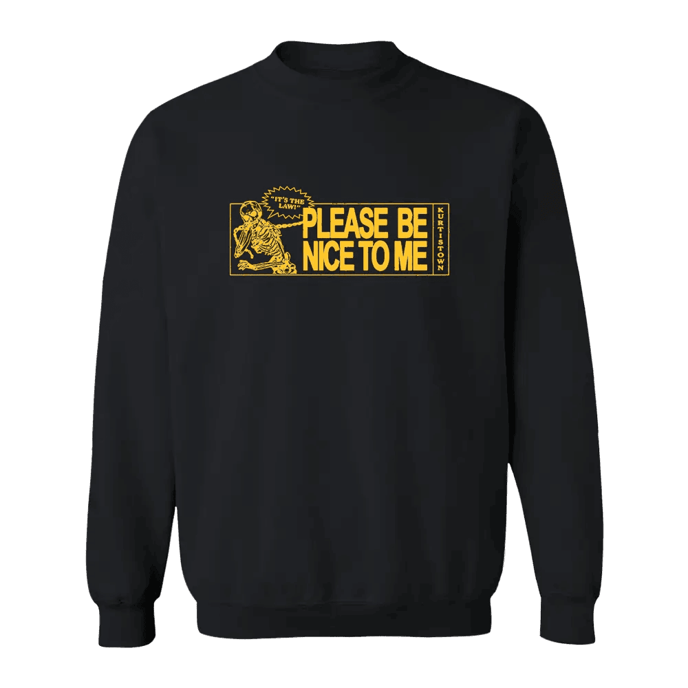 Kurtis Conner Merch Please Be Nice To Me Skeleton Sweatshirt Gifts For Fans Kurtis Conner Merch Please Be Nice To Me Skeleton Sweatshirt Gifts For Fans