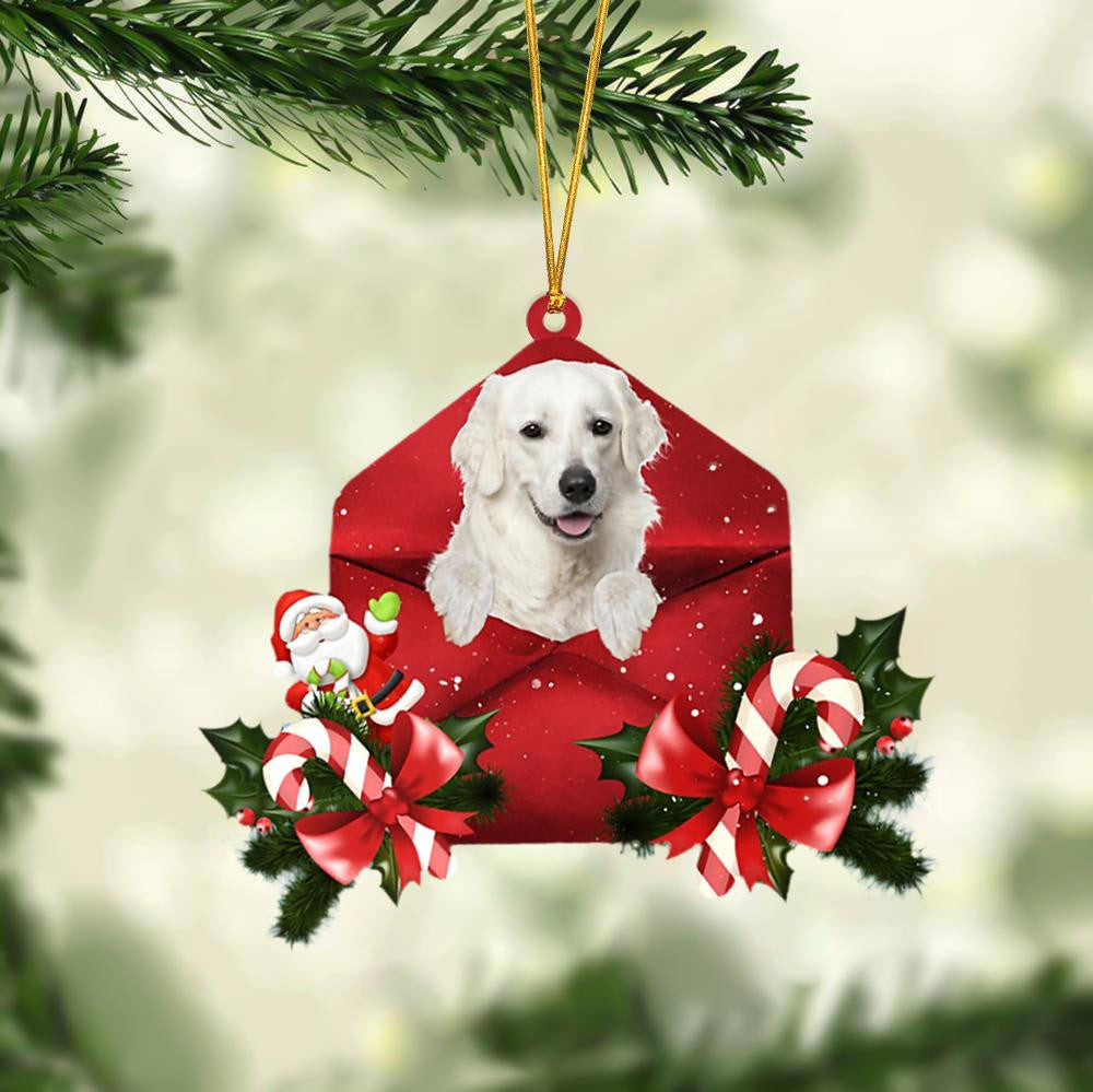Kuvasz Christmas Letter Shaped Ornament  Acrylic Dog Christmas Ornament Xmas Dog Gifts
