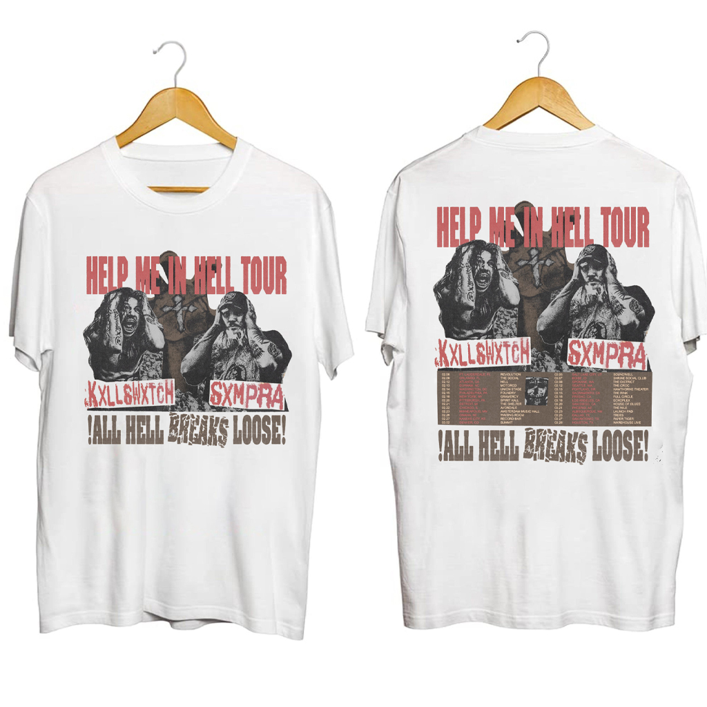 Kxllswxtch The Help Me In Hell Tour Shirt Kxllswxtch Merch Best Gifts For Rapper Fans