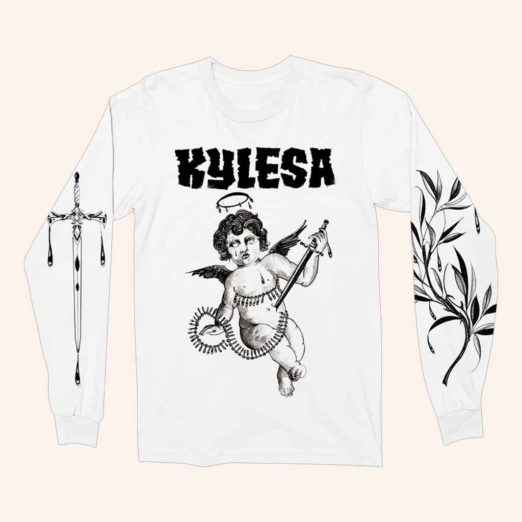 Kylesa Merch Cherub White Long Sleeve T-Shirt Christmas Gifts For Friends Kylesa Merch Cherub White Long Sleeve T-Shirt Christmas Gifts For Friends