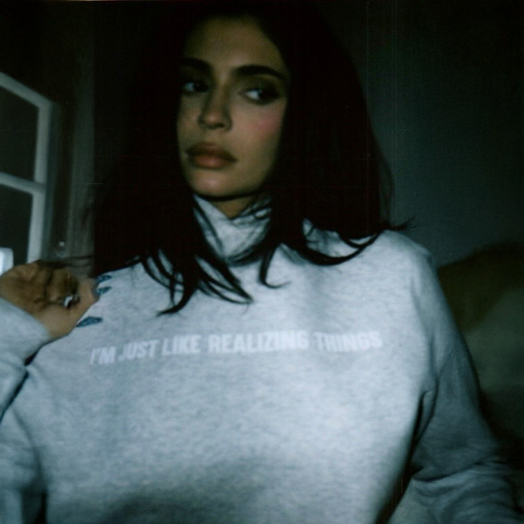 Kylie Jenner Merch I'm Just Like Realizing Things Hoodie Birthday Gift For Sister Kylie Jenner Merch I'm Just Like Realizing Things Hoodie Birthday Gift For Sister