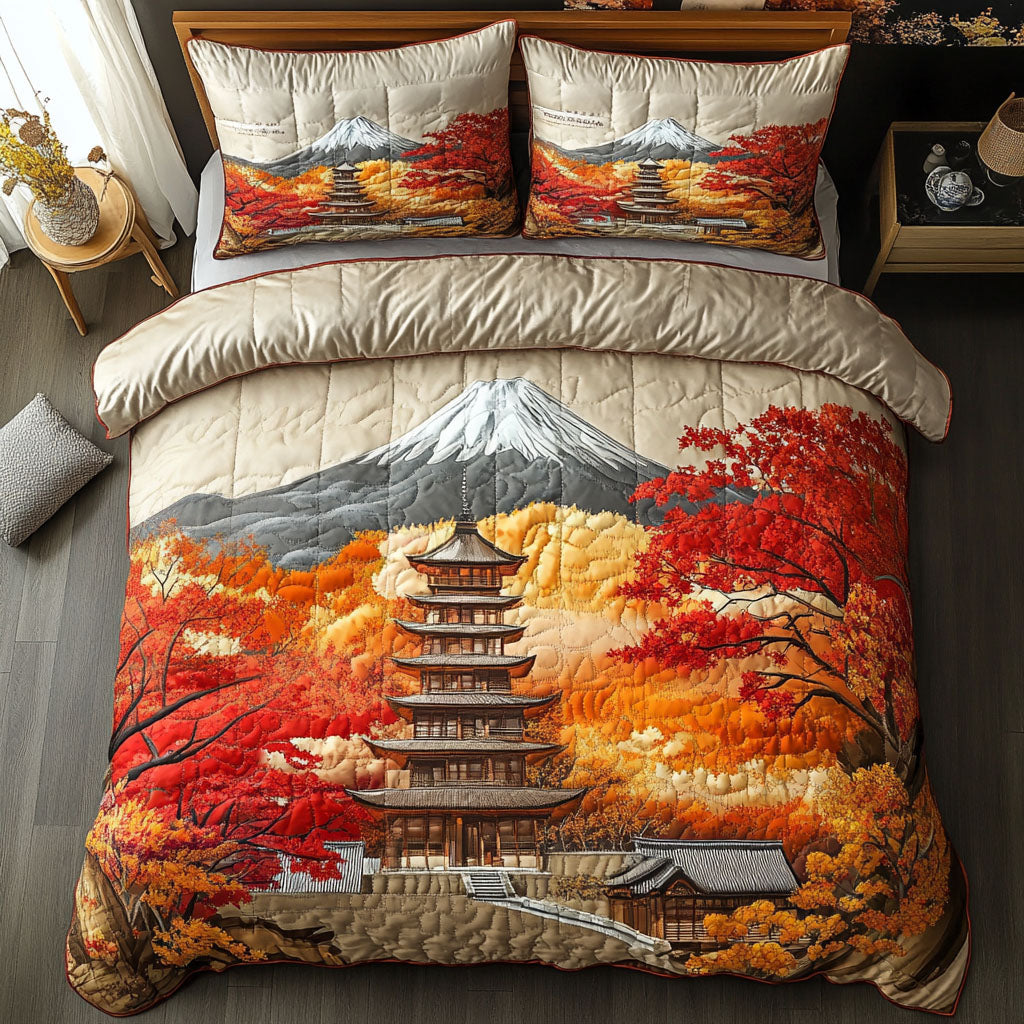 Kyoto Blooming Days Quilted Bedding Set Japanese Style Bedroom Ideas Christmas Ideas For Family