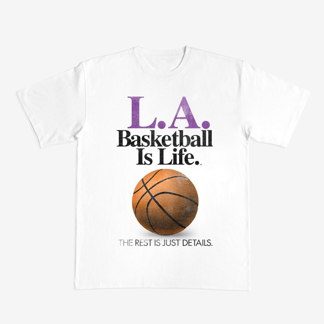 LA Basketball Is Life T-Shirt Game Day Clothing Line Basketball Lover Gift For Husband