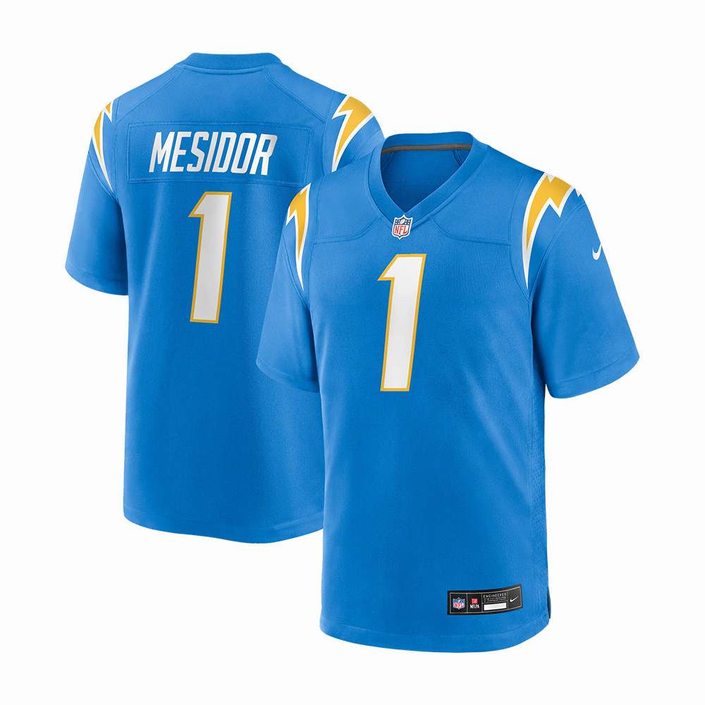 LA Chargers Akheem Mesidor NFL Draft 2026 Jersey Football Merch LA Chargers Gear For Fans
