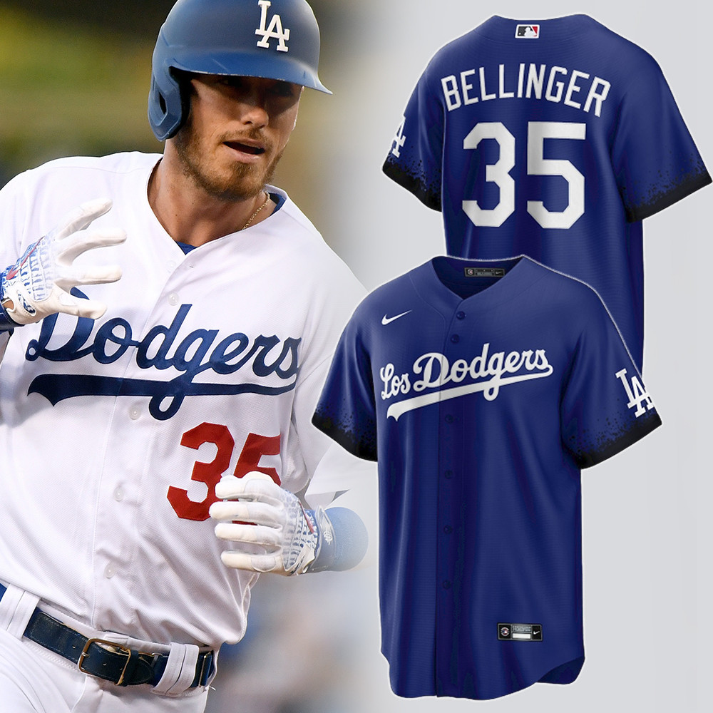 LA Cody Bellinger Royal City Connect Player Jersey Gifts For Baseball Players