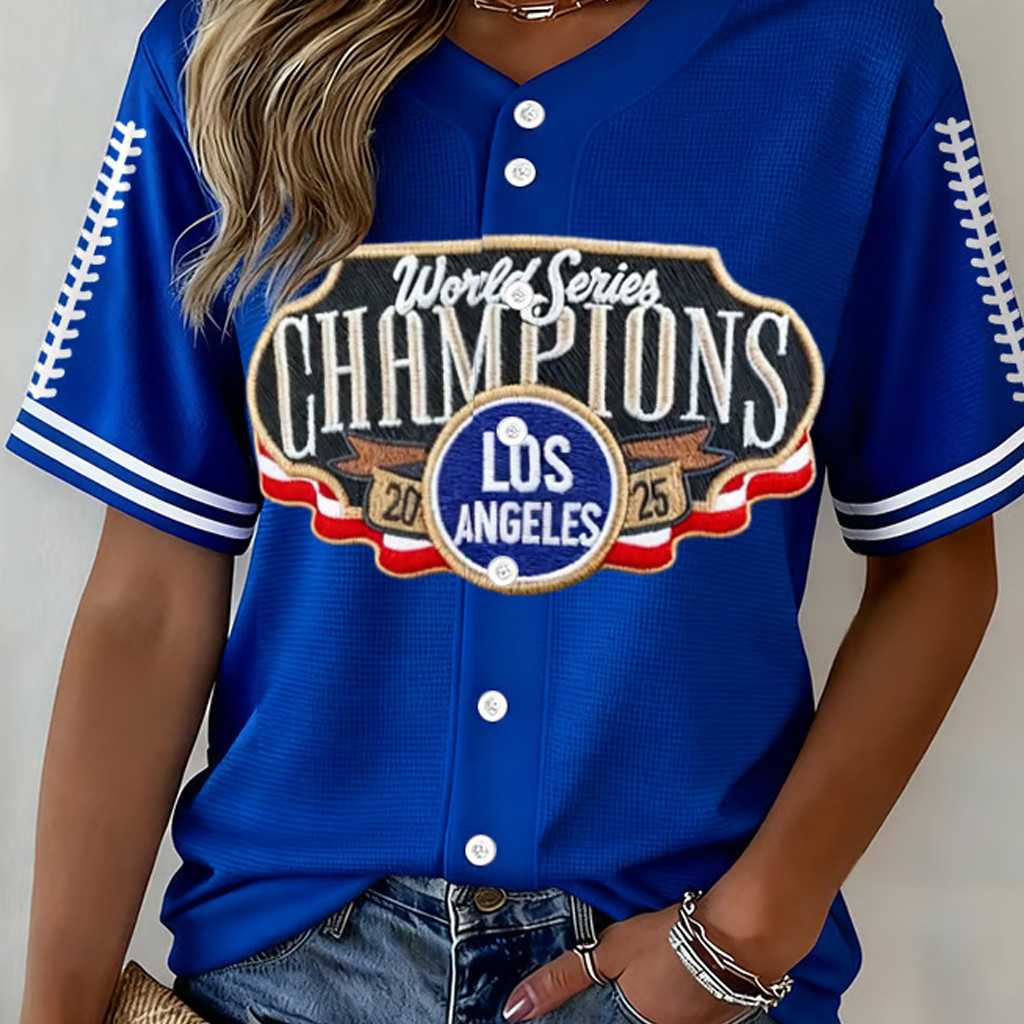 LA Dodgers Back To Back Champions Baseball Jersey World Series Merch 2025 LAD Jersey