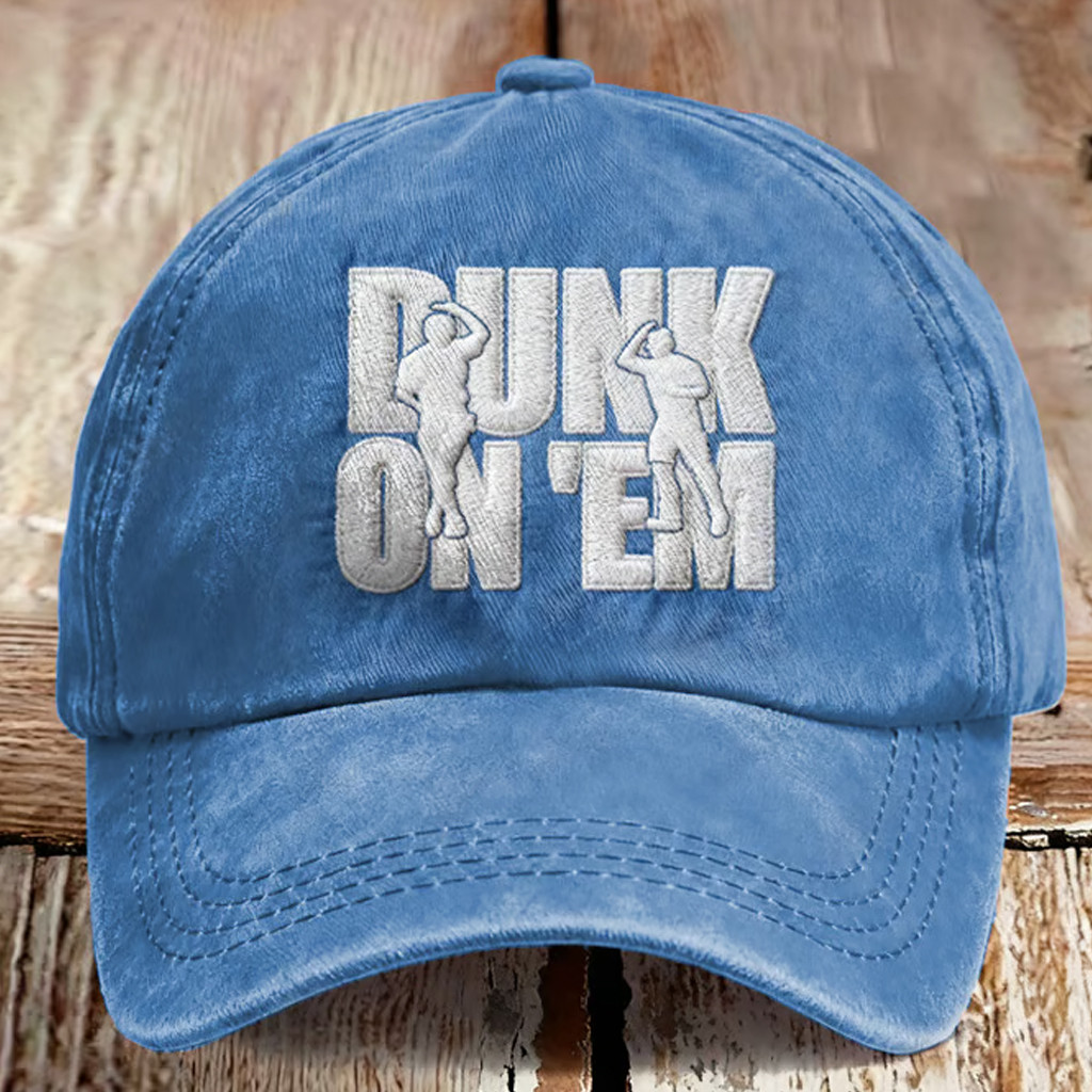 LA Dodgers Back To Back Champions Hat Embroidered Dunk On Em Hat Game Day Cap Father Gifts