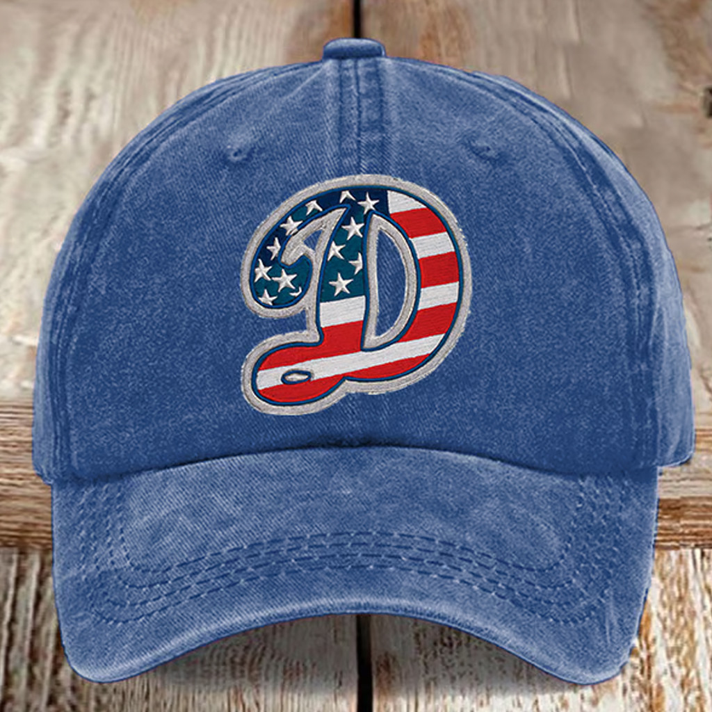 LA Dodgers Back To Back Champions Hat Embroidered USA Flag D Hat Gifts For Baseball Lovers