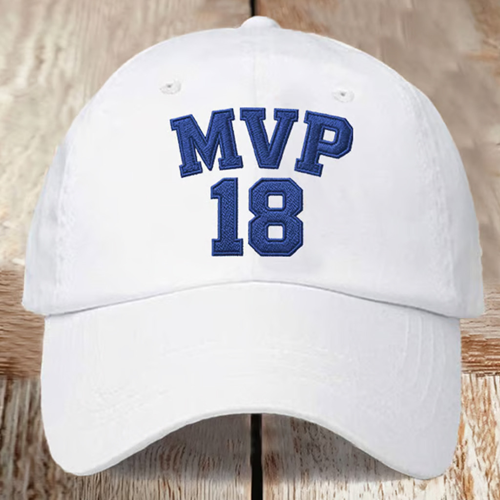 LA Dodgers Back To Back Champions Hat World Series Merch 2025 18 Embroidered Hat Fans Gifts