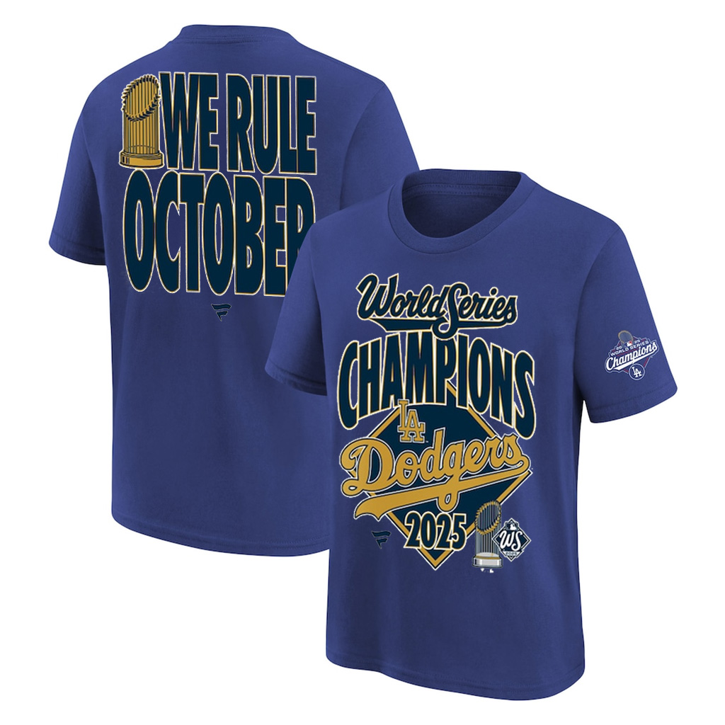 LA Dodgers Back To Back Champions Shirt We Rule October Dodgers World Series Merch 2025