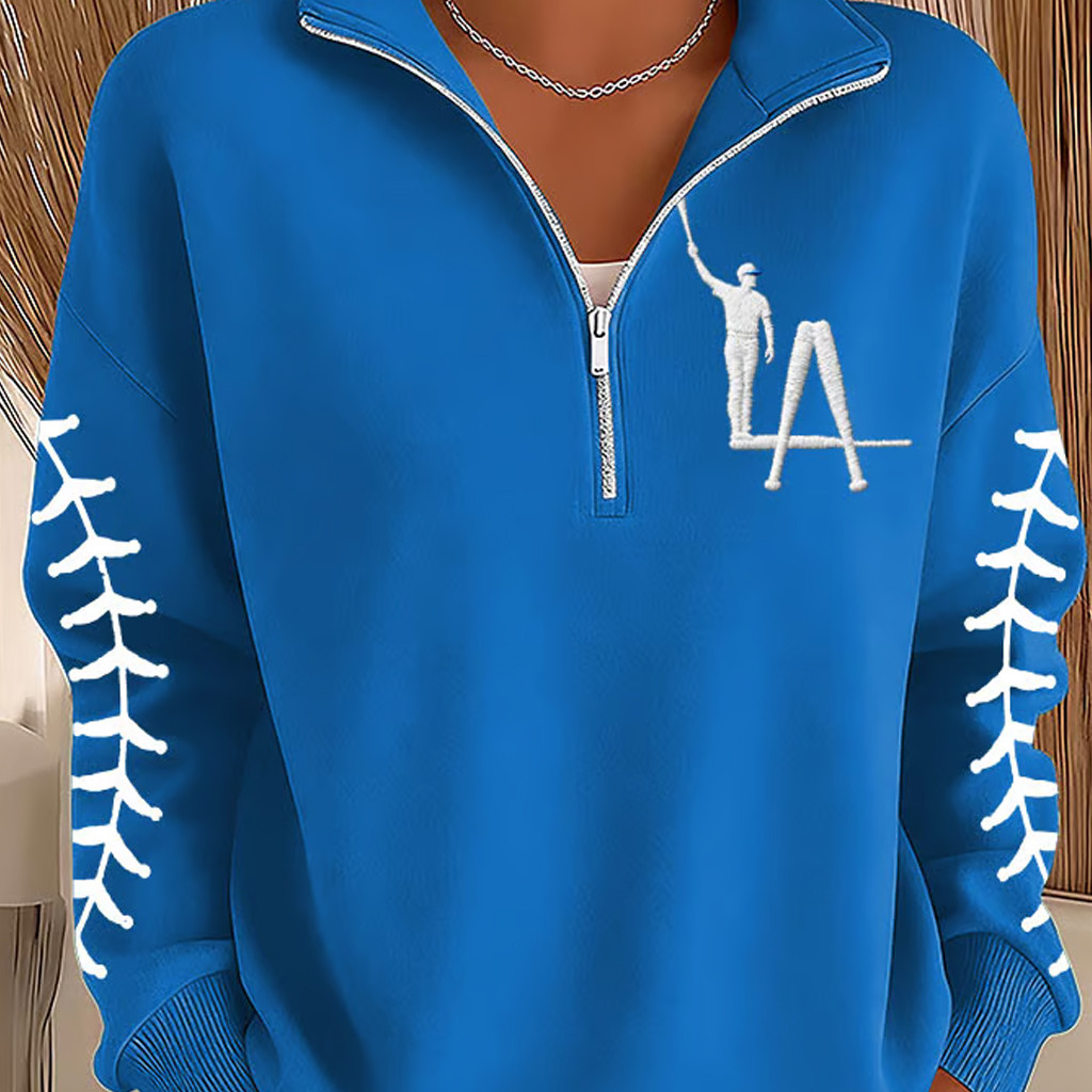LA Dodgers Back To Back Champions Zip Stand Collar Sweatshirt World Series Merch 2025