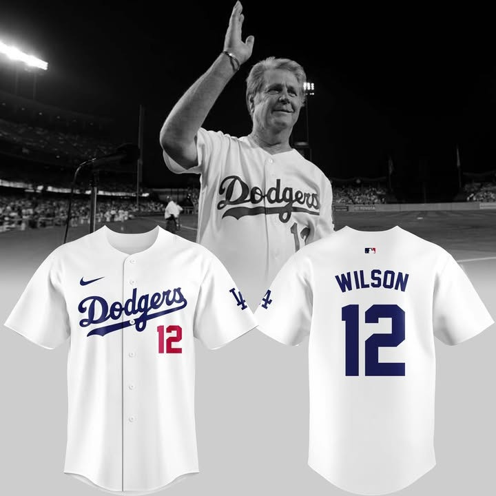LA Dodgers RIP In Memory Of Brian Wilson Jersey Remembering Legend The Beach Boys Fan Merch