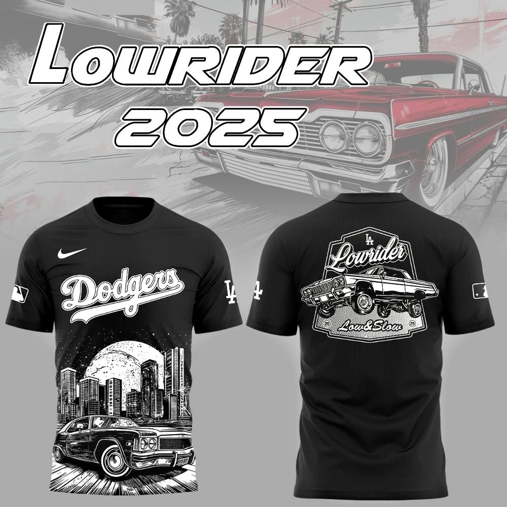 LA Dodgers x LOWRIDER Limited Edition T-Shirt Cool Gifts For Baseball Lovers
