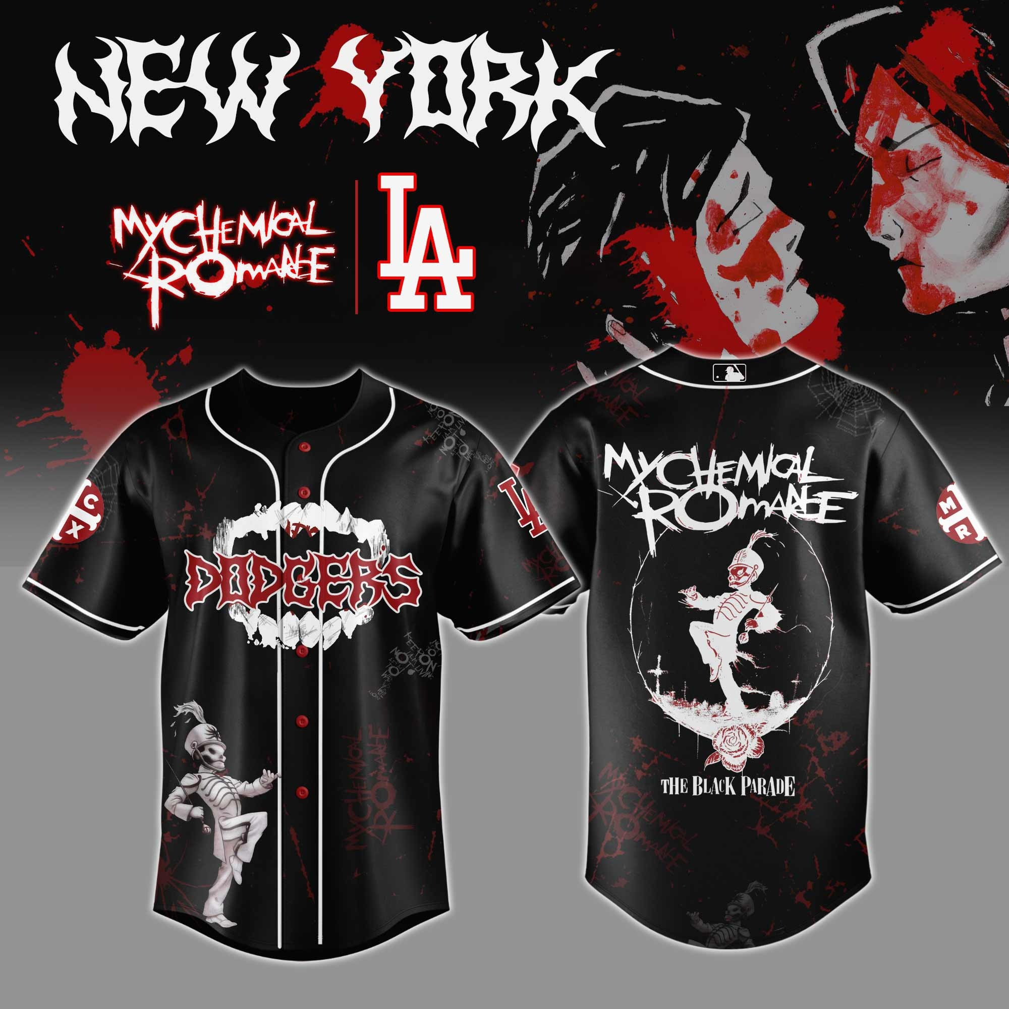 LA Dodgers x Mychemical Romance Baseball Jersey 2025 Best Team Gift Ideas