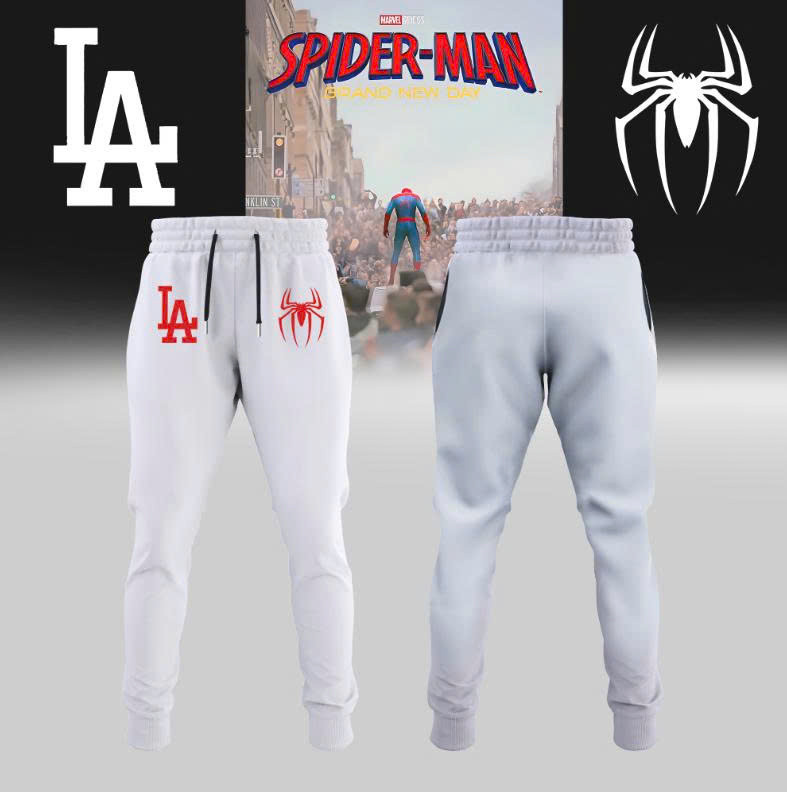 LA Dodgers x Spider Man Sweatpants 2026 MLB Playoffs Clothing Baseball Gift For Husband