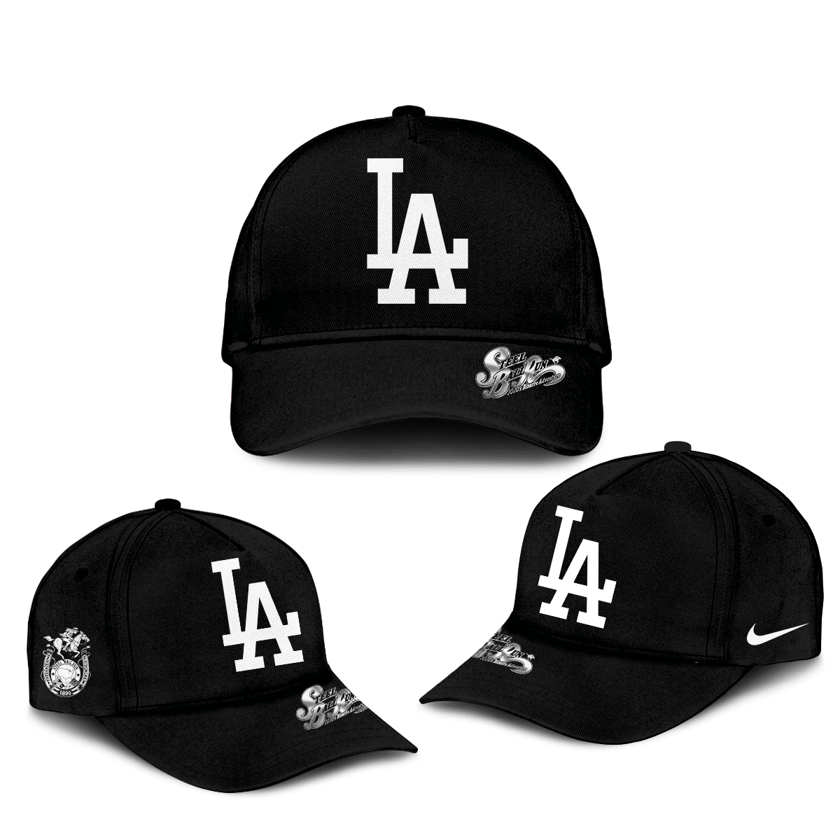 LA Dodgers x Steel Ball Run Hat Steel Ball Run MLB Playoffs Baseball Cap Fan Gear