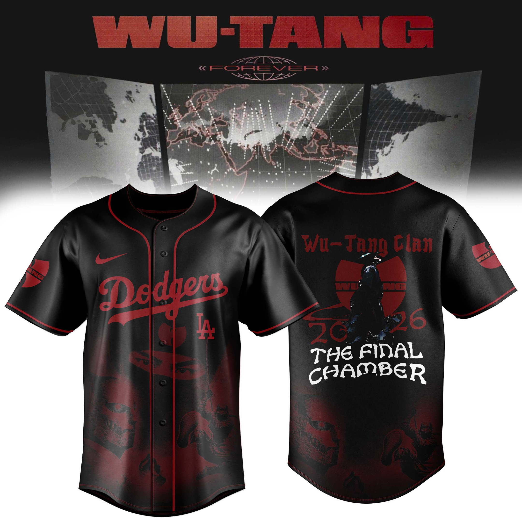 LA Dodgers x Wu Tang Clan The Final Chamber Jersey Baseball Merch Best Fan Gift