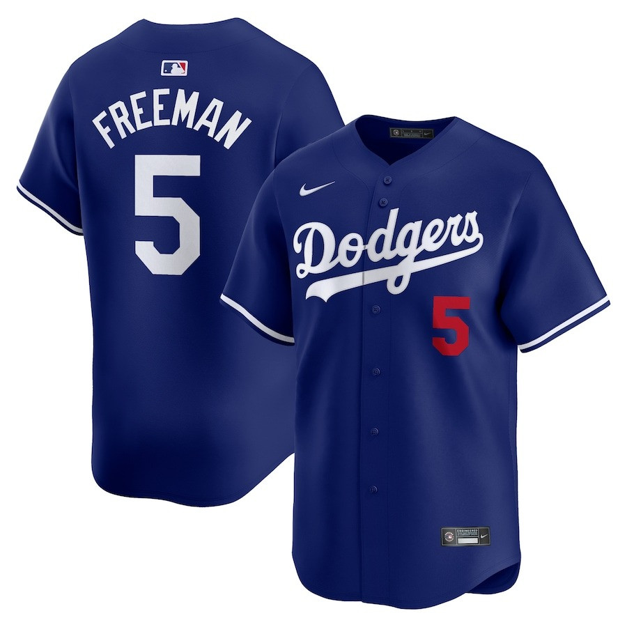 LA Freddie Freeman Royal Alternate Player Jersey Unique Baseball Gifts