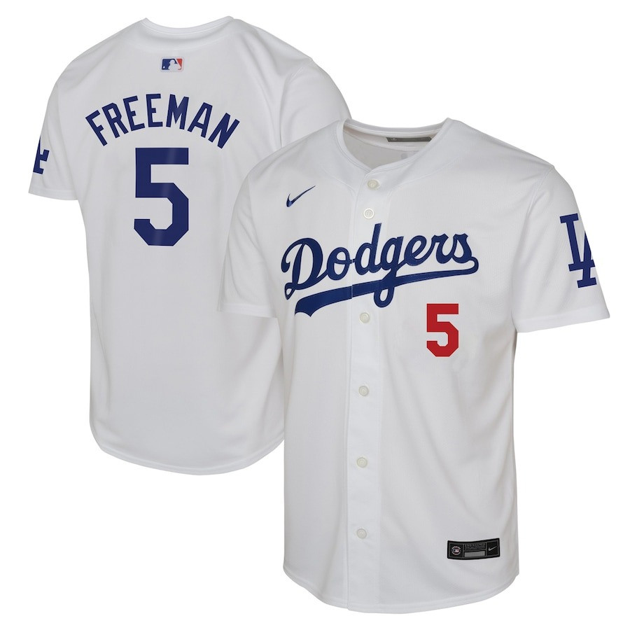 LA Freddie Freeman White Home Player Jersey Gift For Baseball Lover