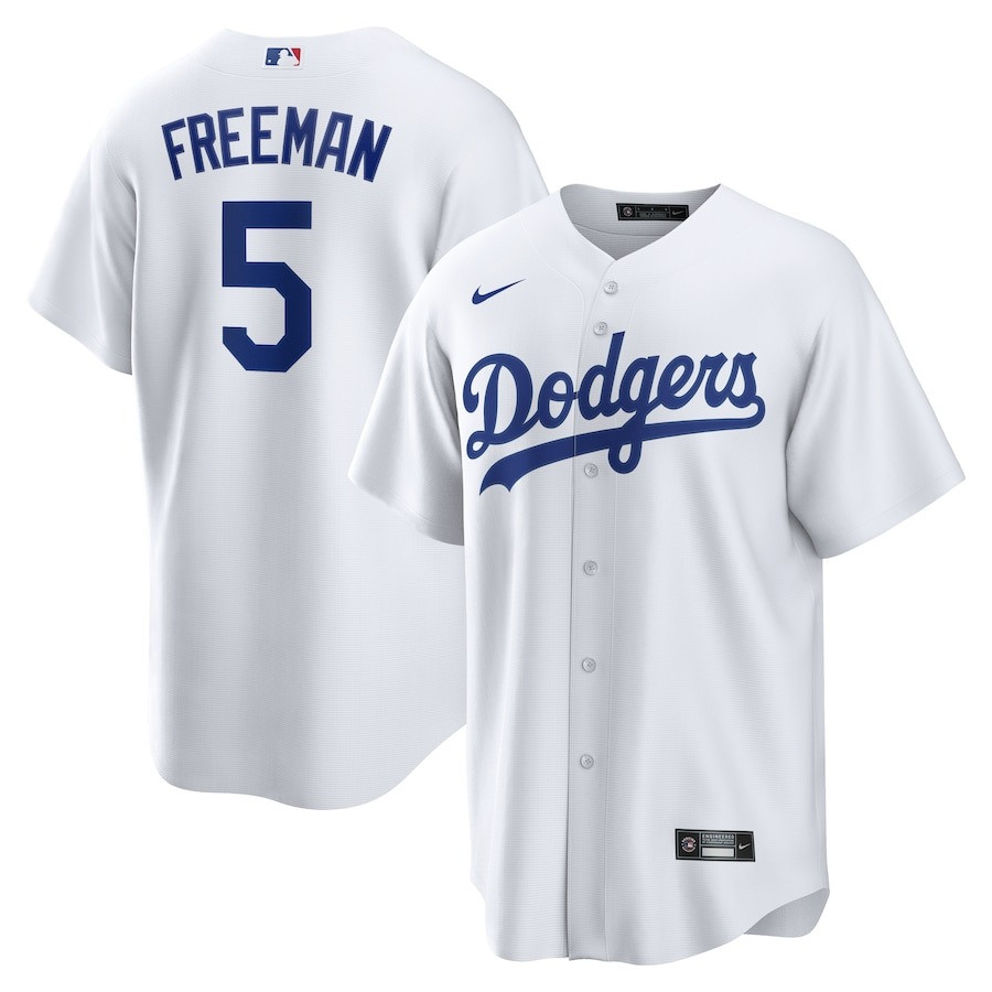 LA Freddie Freeman White Player Jersey Gift Ideas For Baseball Players