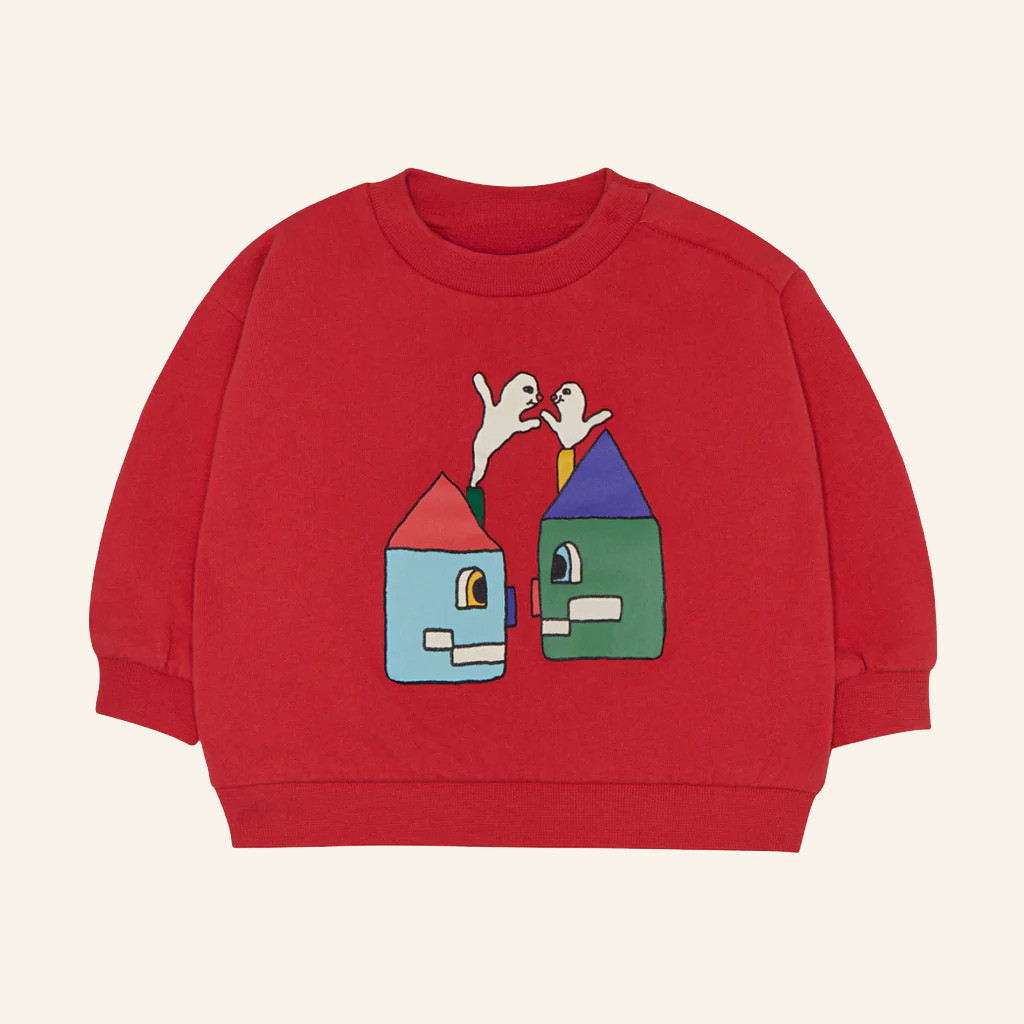 La Gentile Merch The Campamento Happy Houses Red Sweatshirt Gifts For Besties