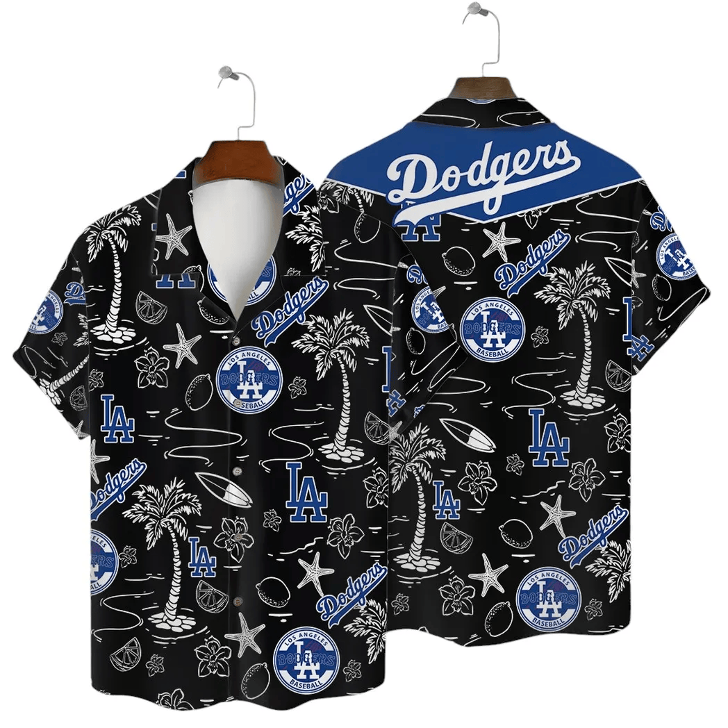 LA Los Angeles Dodgers Hawaiian Shirt Baseball Summer Beach Aloha Shirt Holiday Fan Gifts