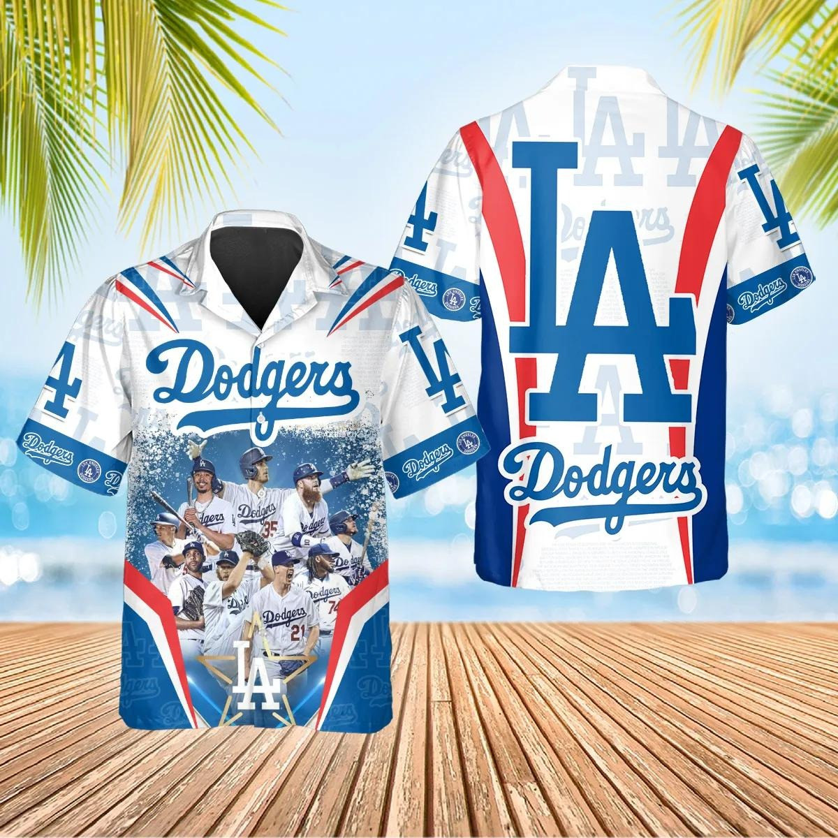LA Los Angeles Dodgers Hawaiian Shirt Baseball Team Aloha Shirt La Dodgers Gift Shop